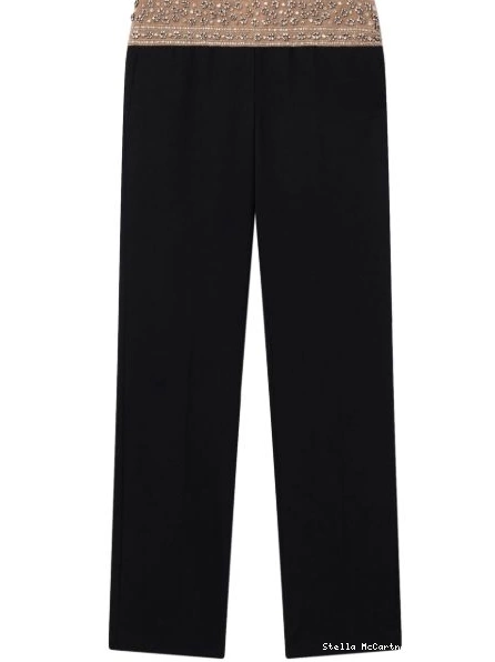 Cheap Women Stella McCartney crystal-embellished trousers wool 0730
